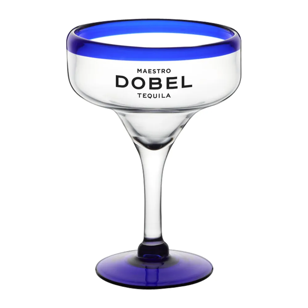 Handblown Mexican Margarita Glass 5