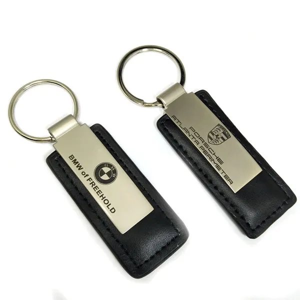 Business Metal Pen And Leatherette Keychain Gift Set 4