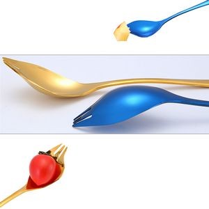 8.26 Inch Sturdy 2 IN 1 Salad Fork Spoon 13