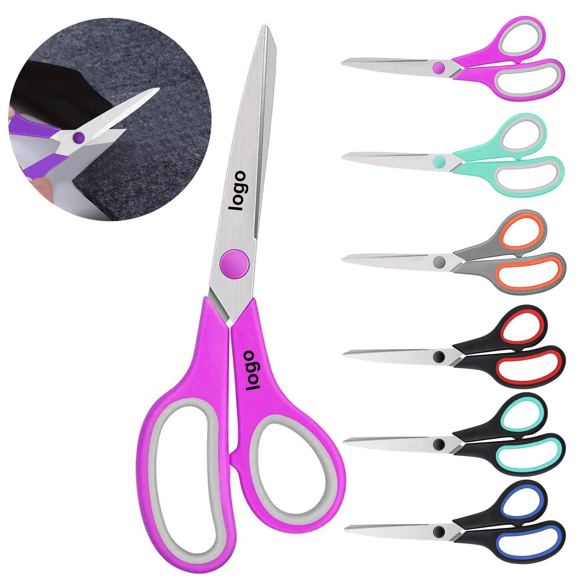 8.5" All-Purpose Stainless Steel Scissors with Comfort Grip 1