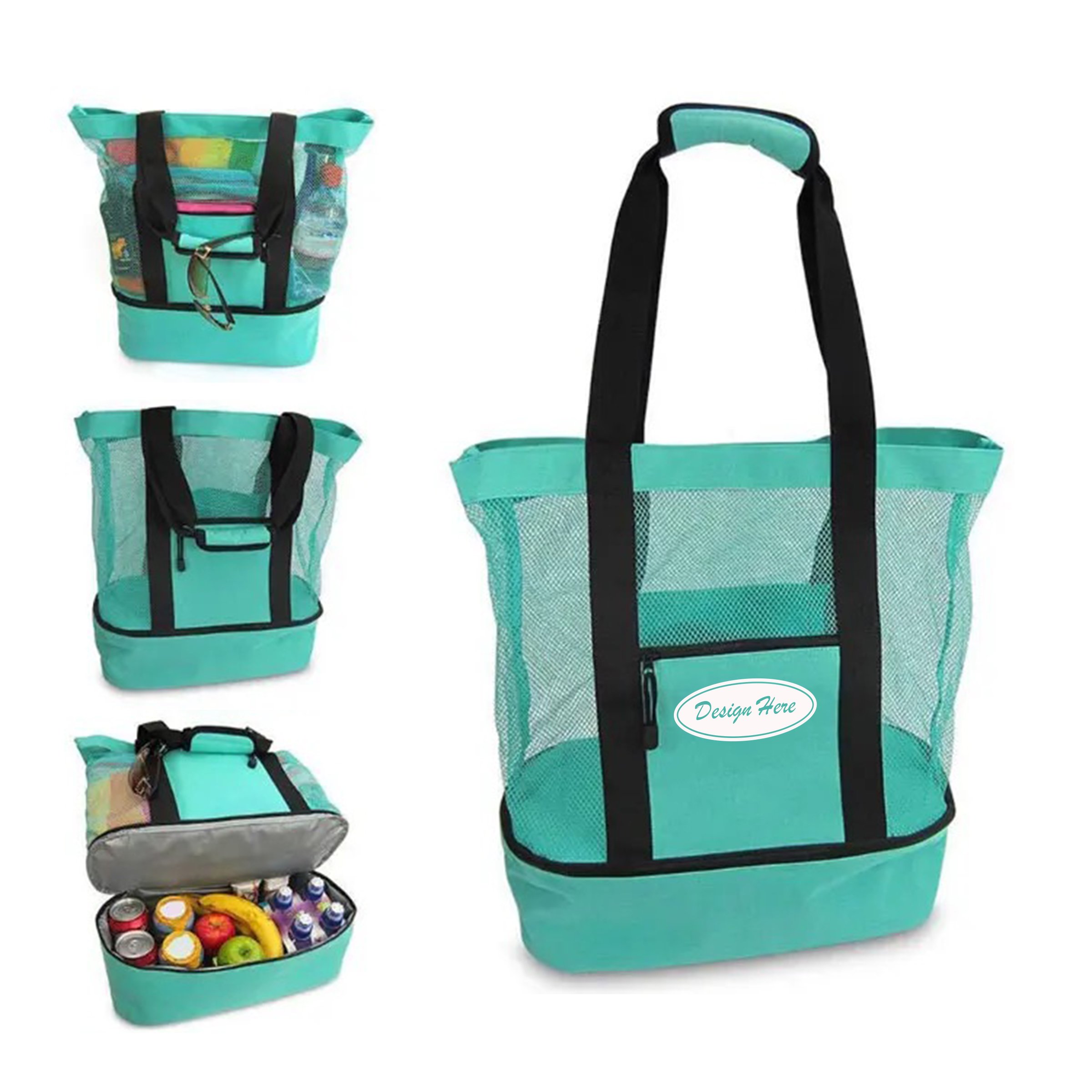 Durable Tote Bag with Insulated Cooler Section 6