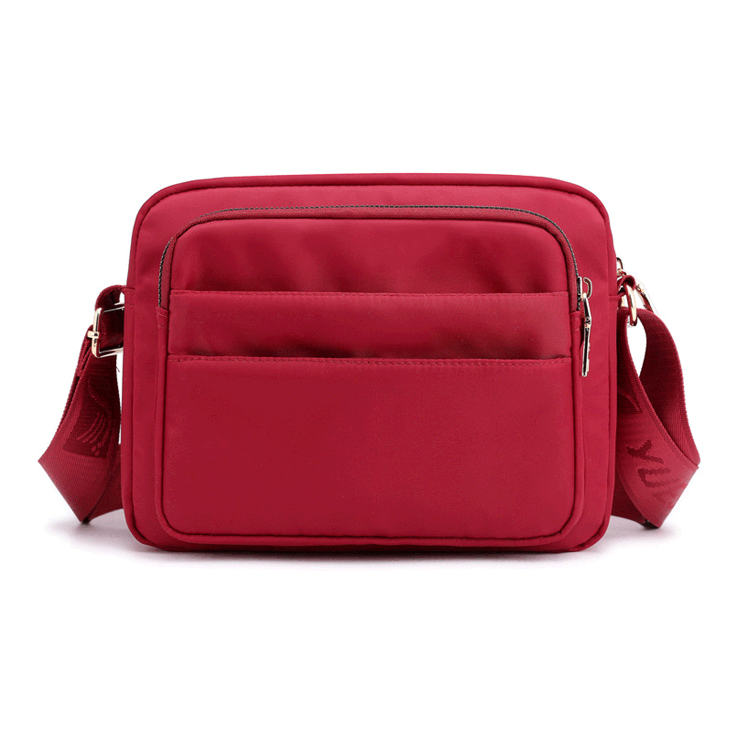 Five-Layers red purple Oxford Messenger cross-body Bag 18