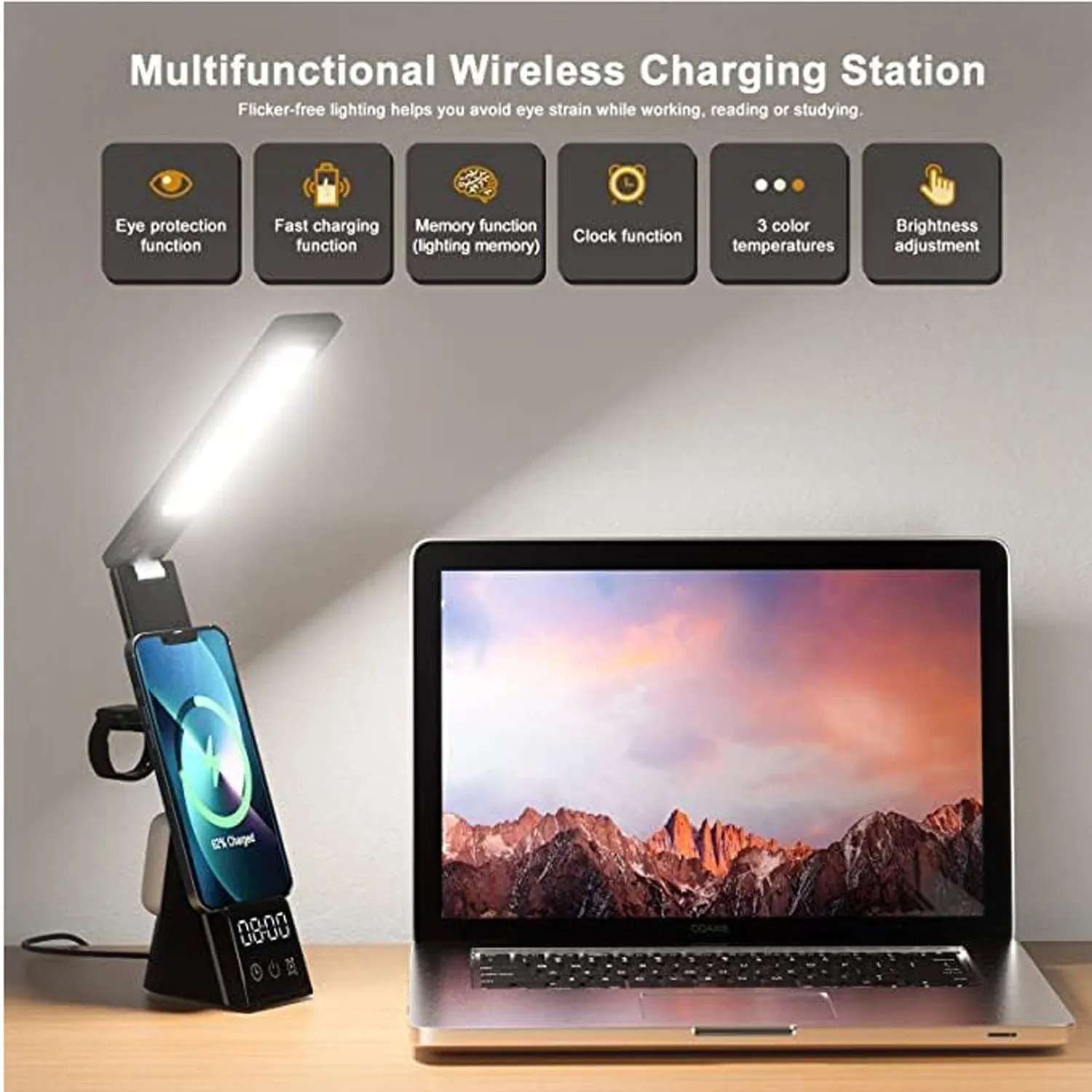 Wireless Charger Folding Eye Lamp 3