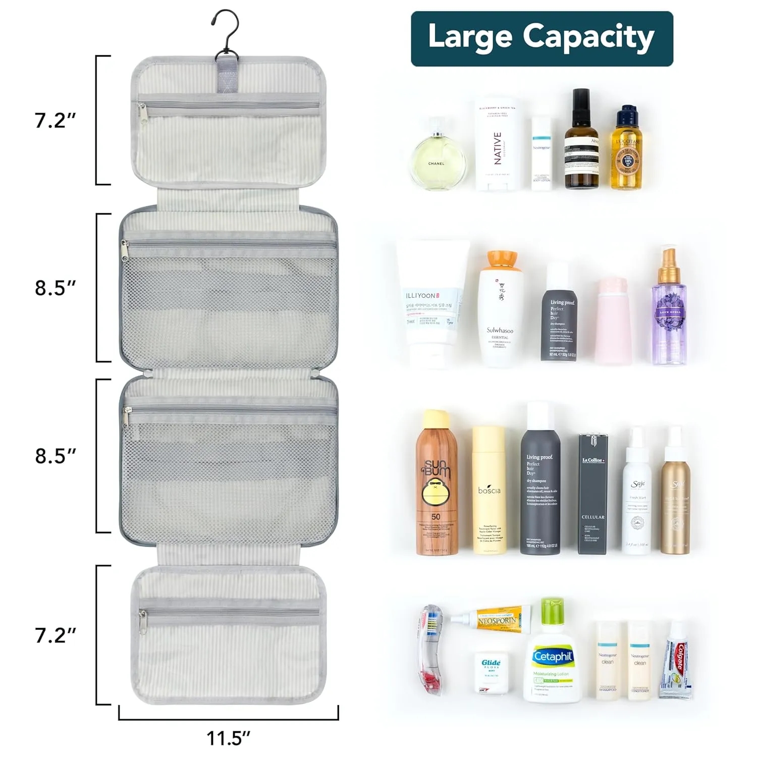 Compact Travel Umbrella - 7.5 in Folded, Lightweight Pocket Size with Case 3