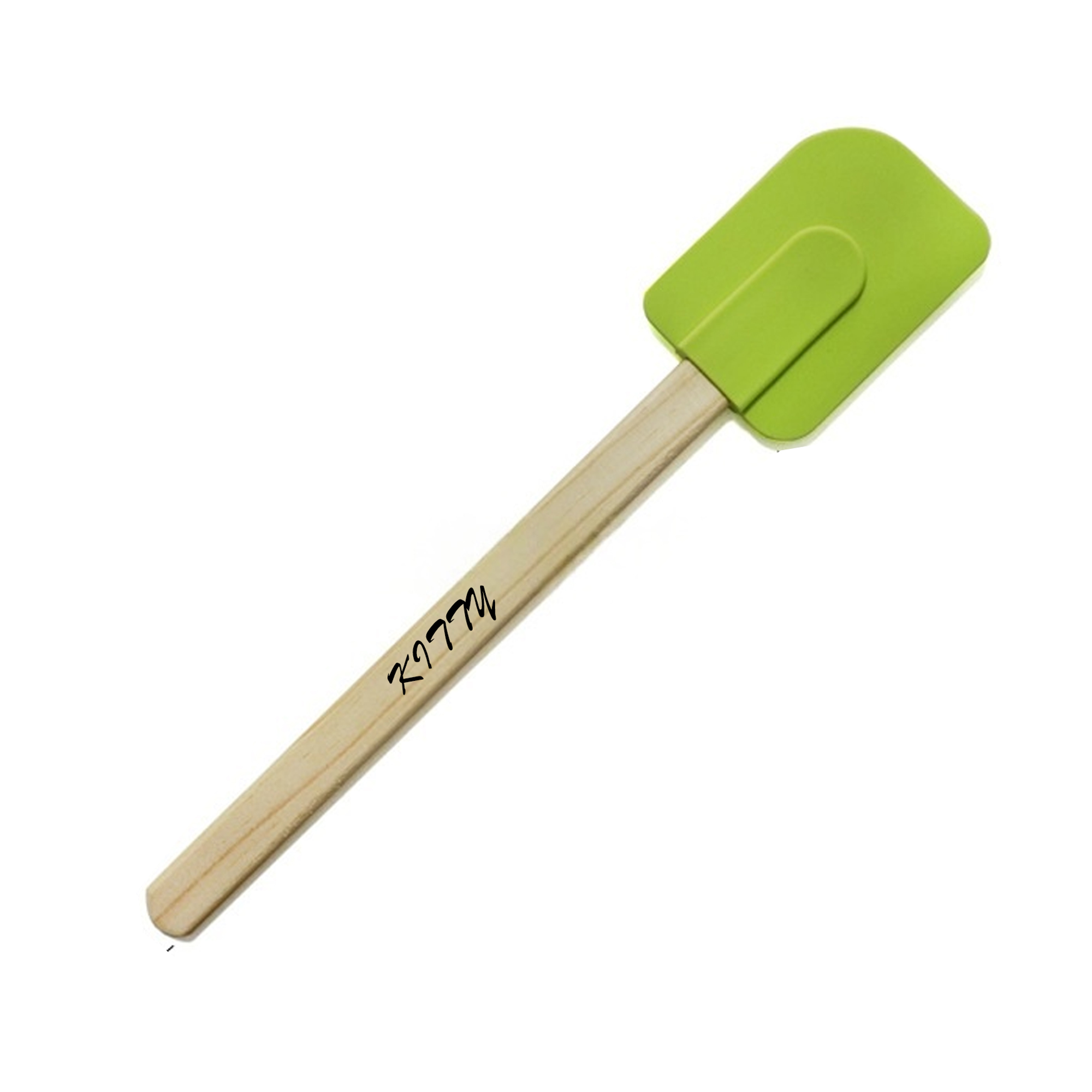 Silicone Spatulawith Bamboo Handle 1