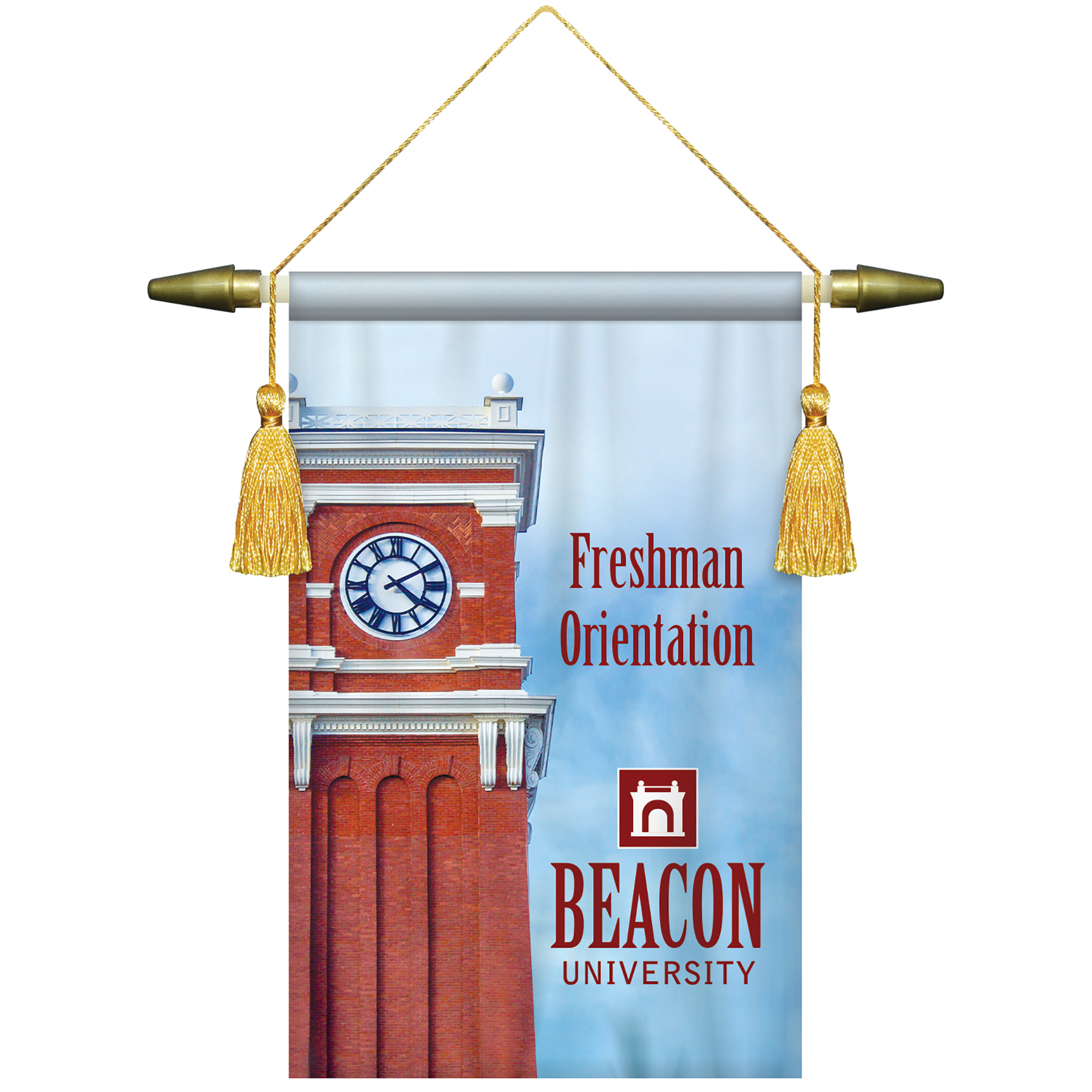 7" x 10" Podium Banner, Straight Cut/ No Fringe 3