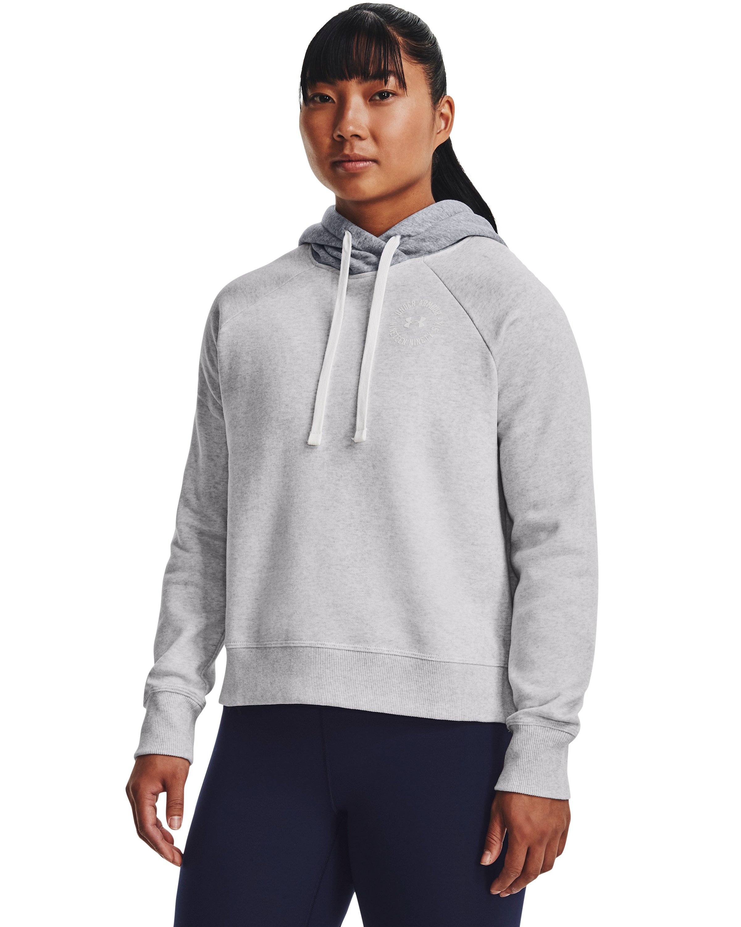 UA Rival Fleece Colorblock Women's Hoodie 3
