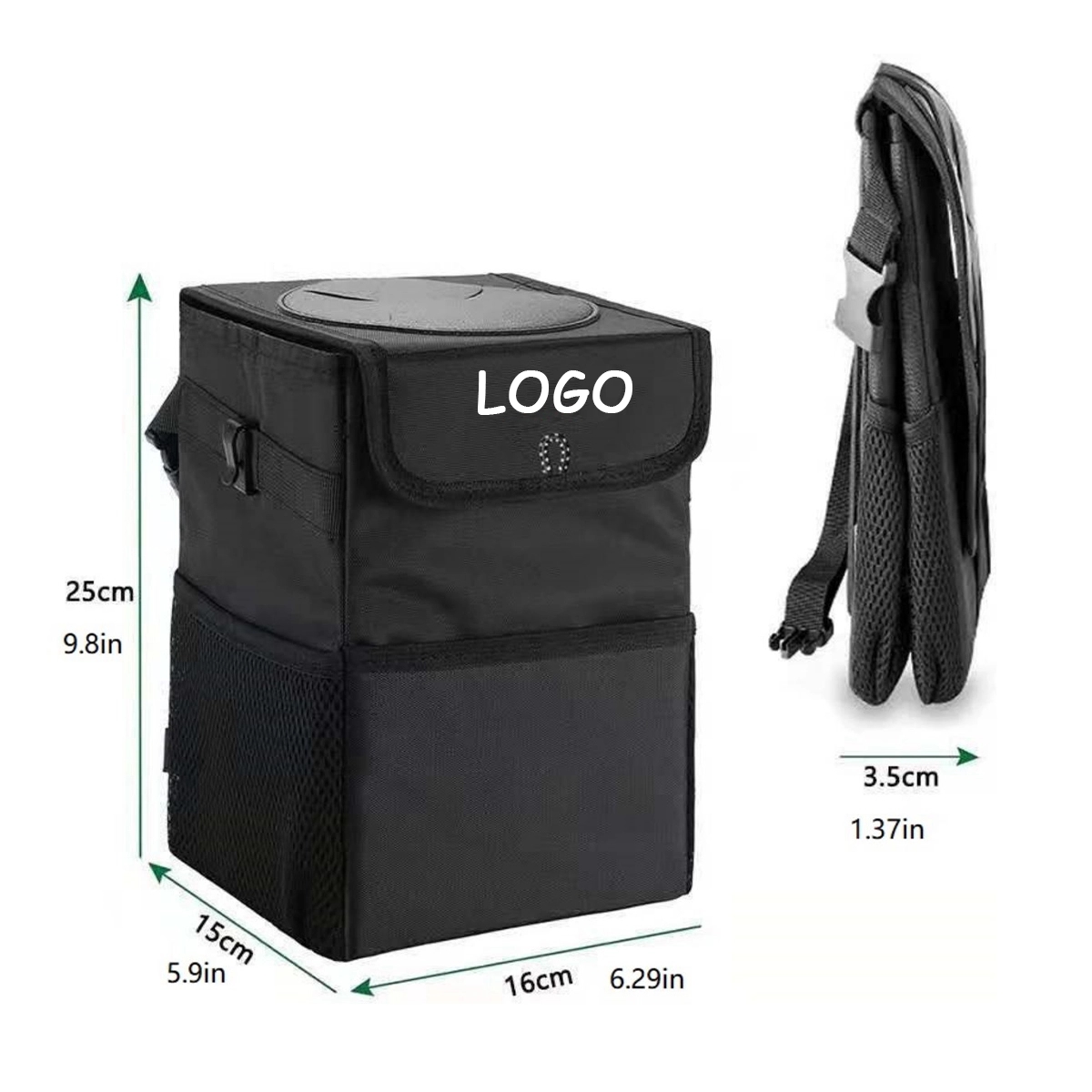 Car Trash Can With Lid 1