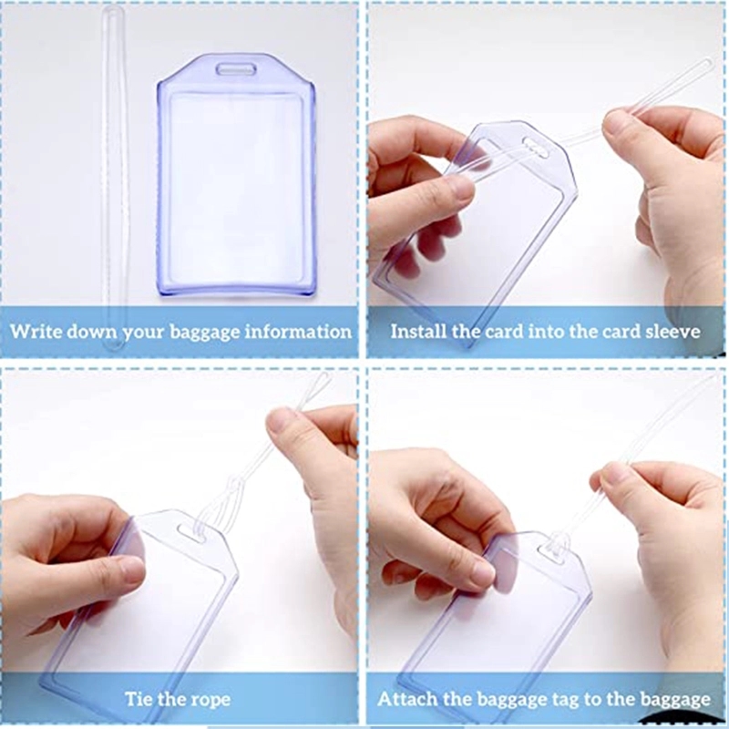 Pvc Clear Luggage Travel Bag Tags 12