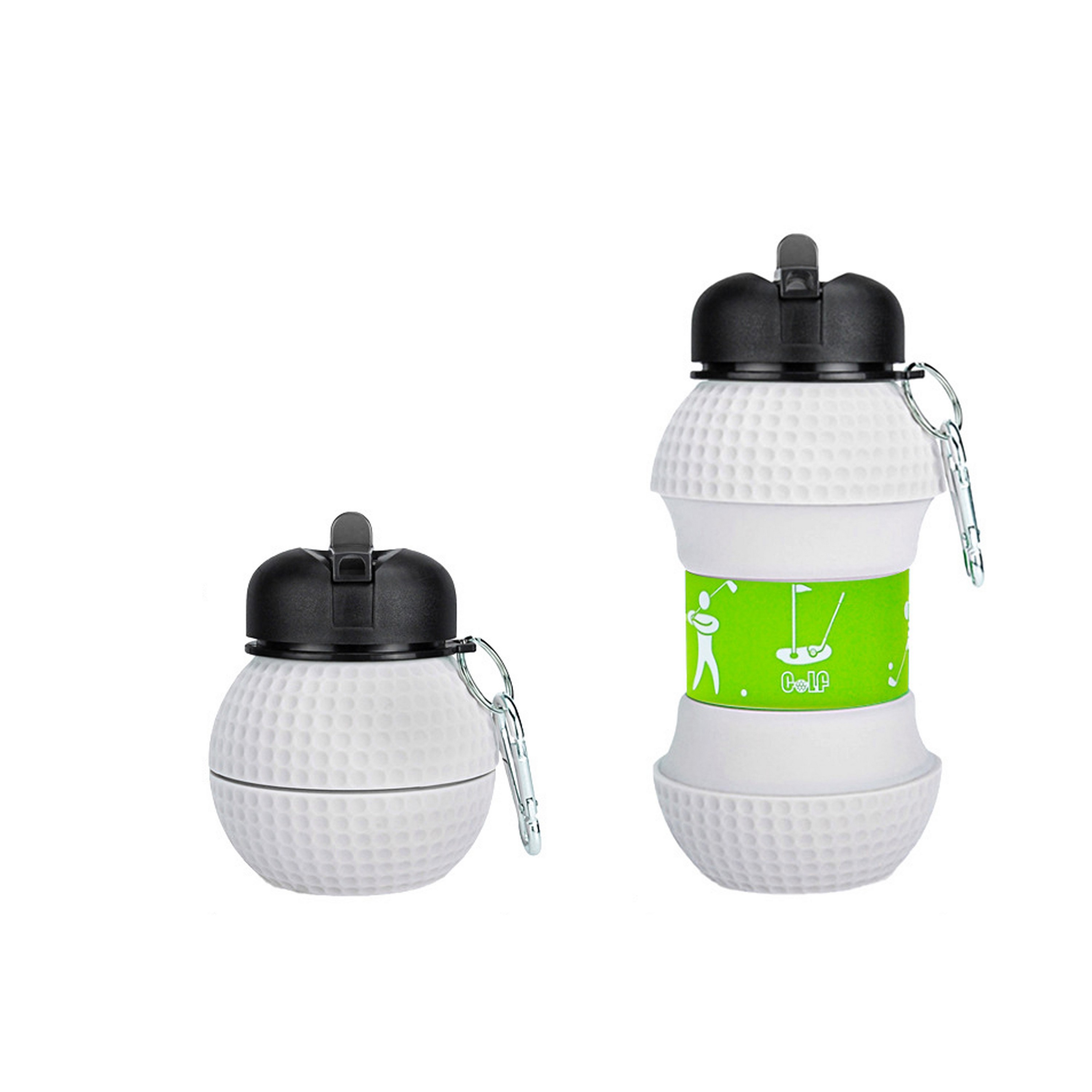 18.6oz Silicone Collapsible Water Bottle-Ocean 6