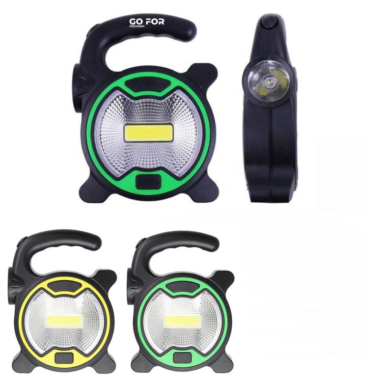 Portable LED Camping Flashlight with Side Torch 2