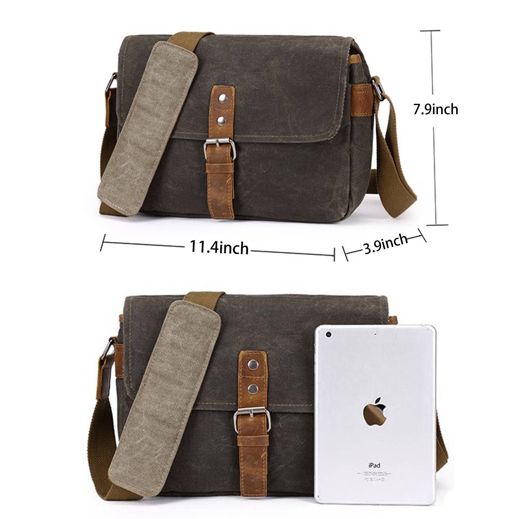 Canvas Men Vintage Waterproof Camera Cross-body bag 4