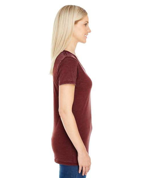 Women's Cross Dye V-Neck T-Shirt - 215B 7