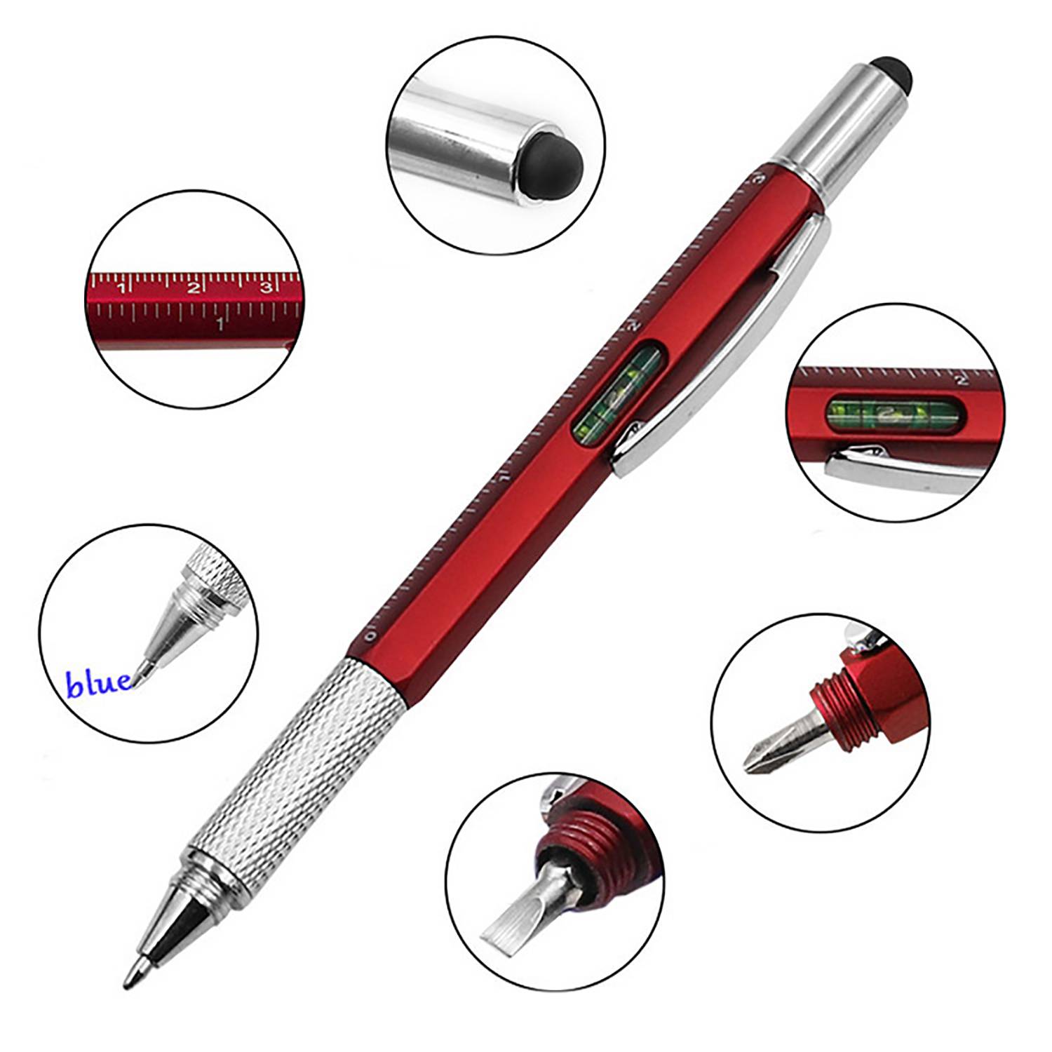 6-in-1 Multitool Pen with Screwdriver and Ruler 4