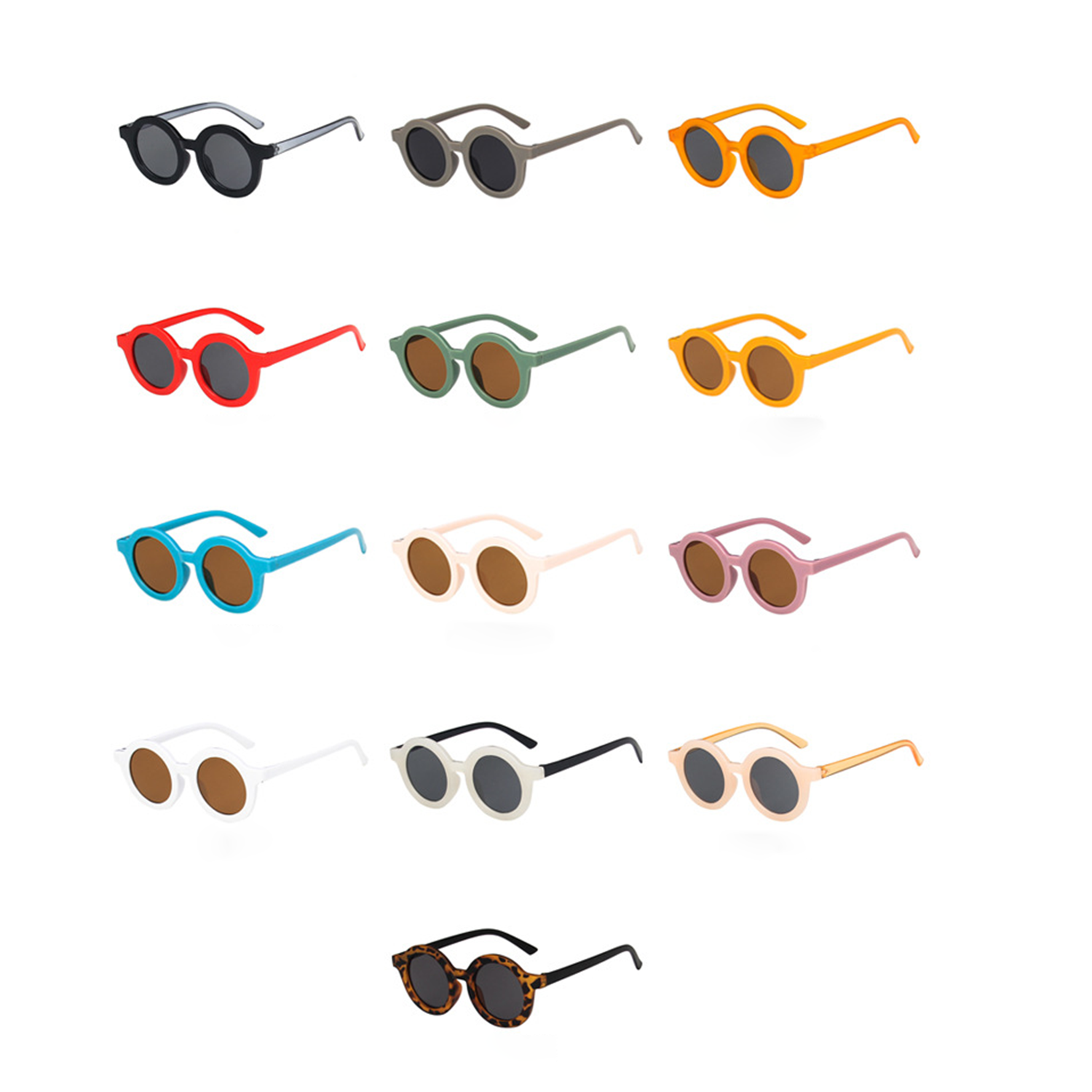 Fashionable Round Sunglasses for Kids 9