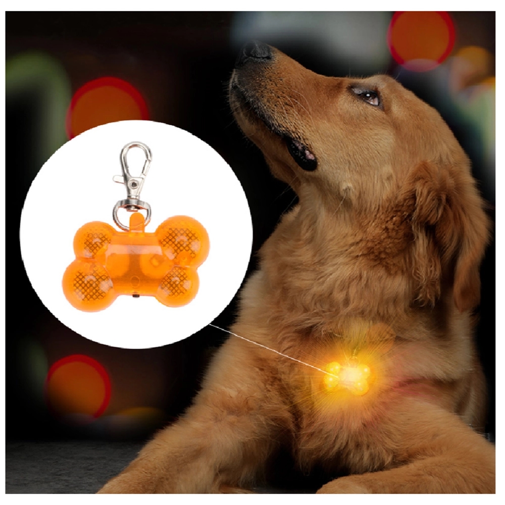 Bone Shape Pet Collar Led Tag 2