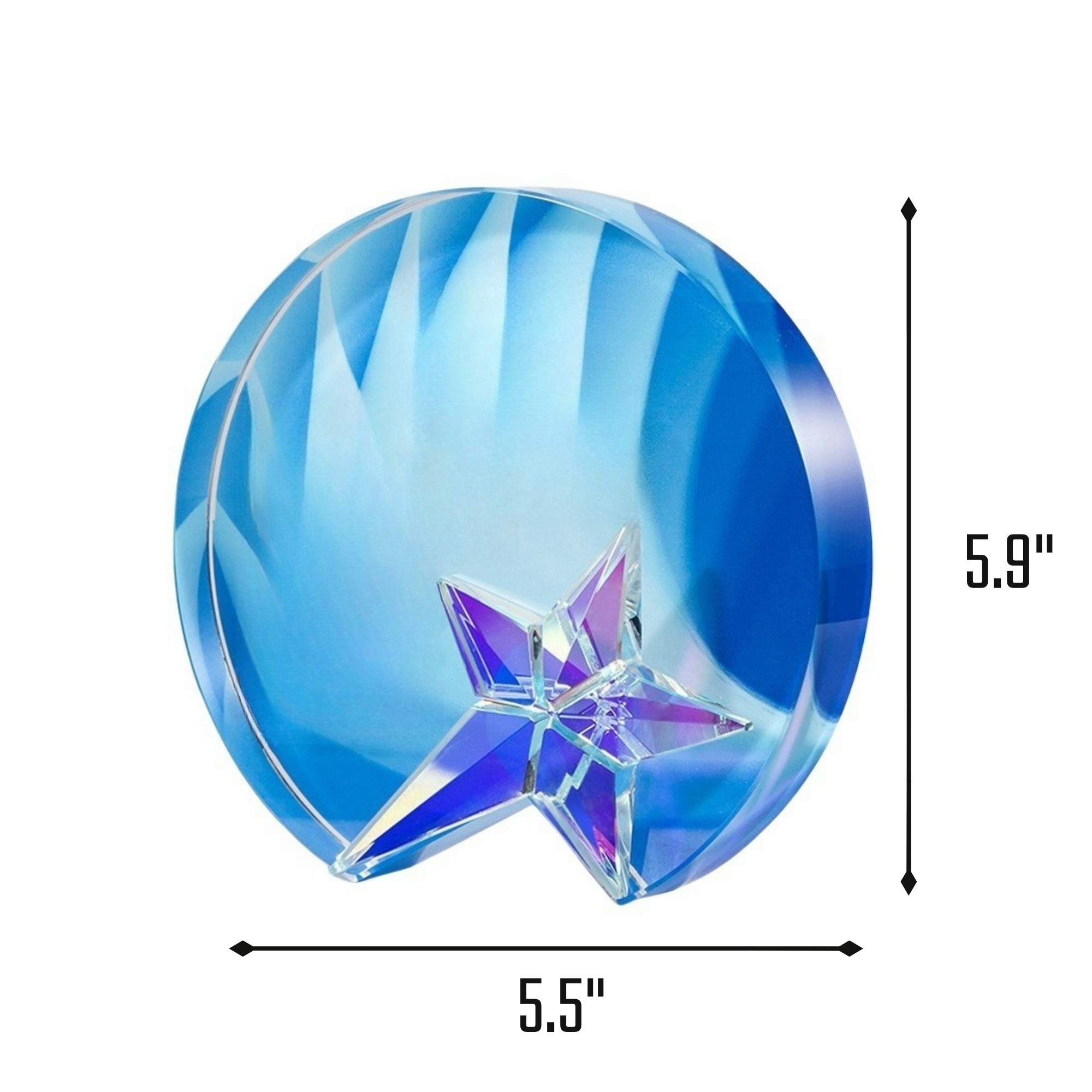 Round Colorful Crystal Trophy 5