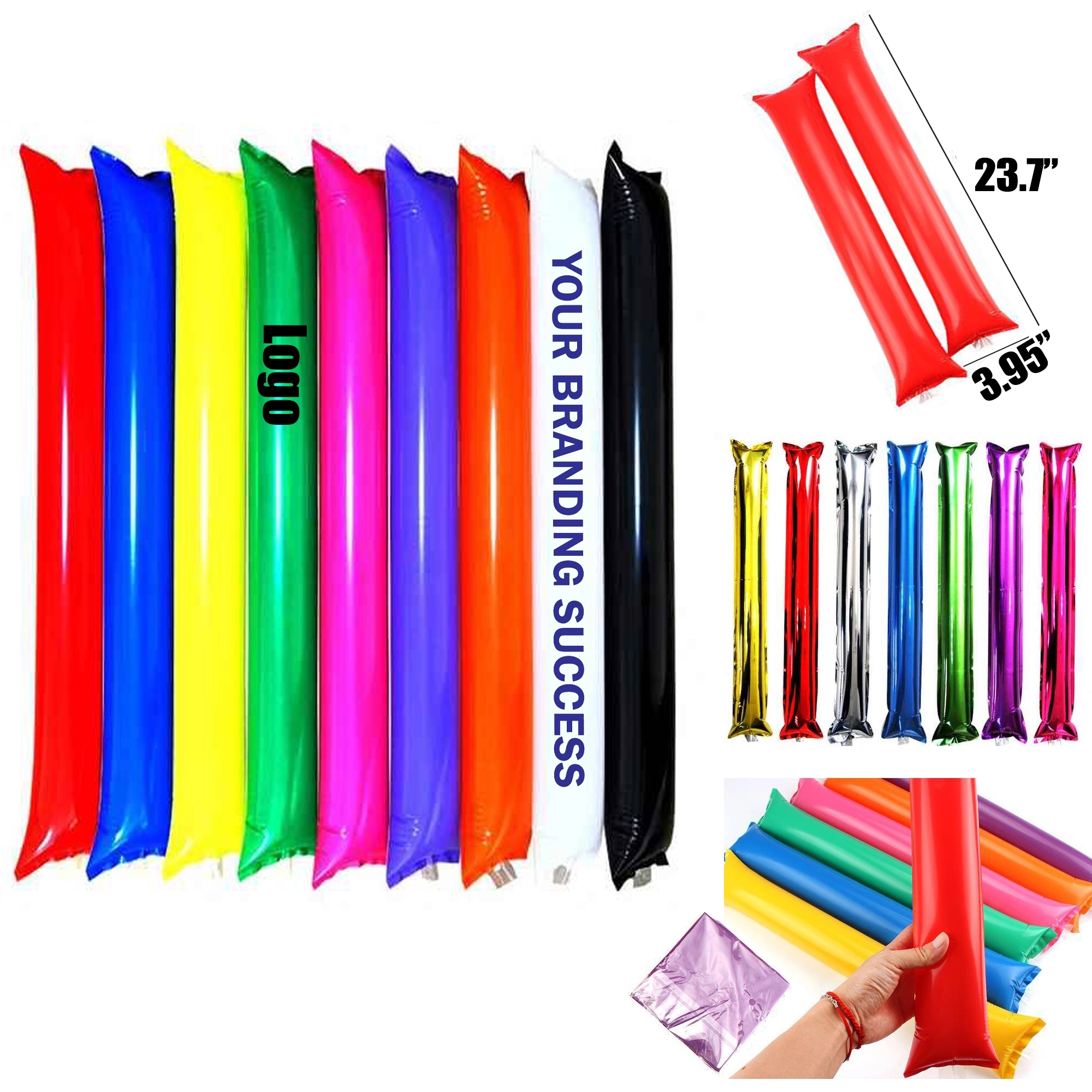 Custom Inflatable Cheering Thunder Sticks Noise Maker 2