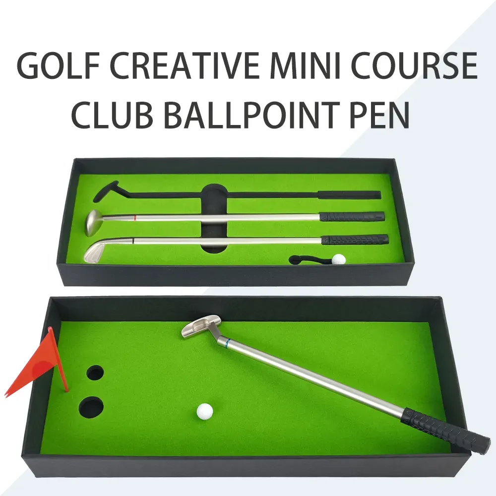 3Pcs Golf Clubs Ballpoint Pen Set Cool Stuff 7