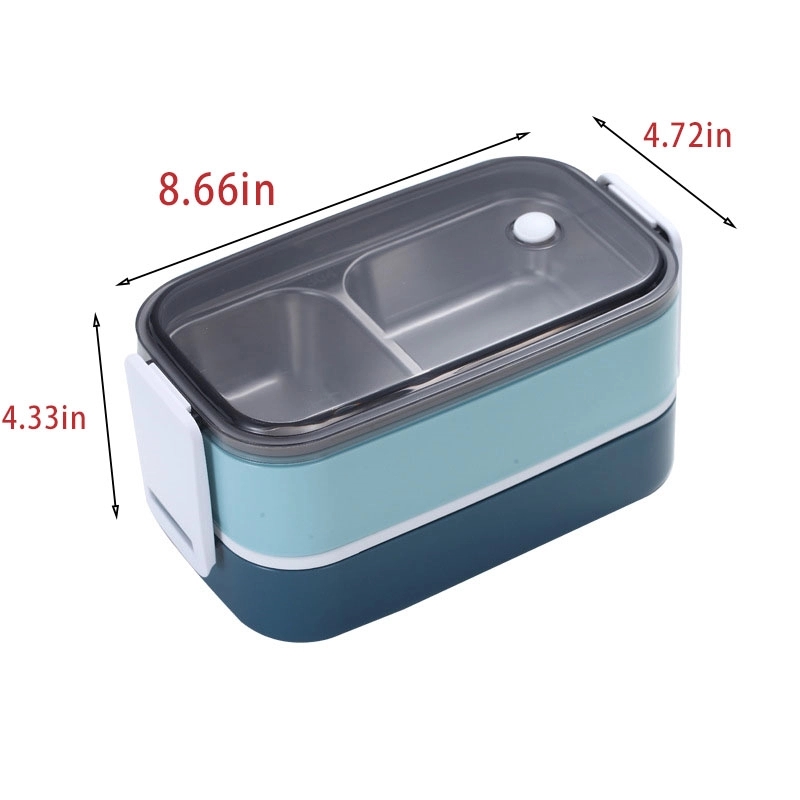 Stainless Steel Double-Layer Insulated Lunch Box 4