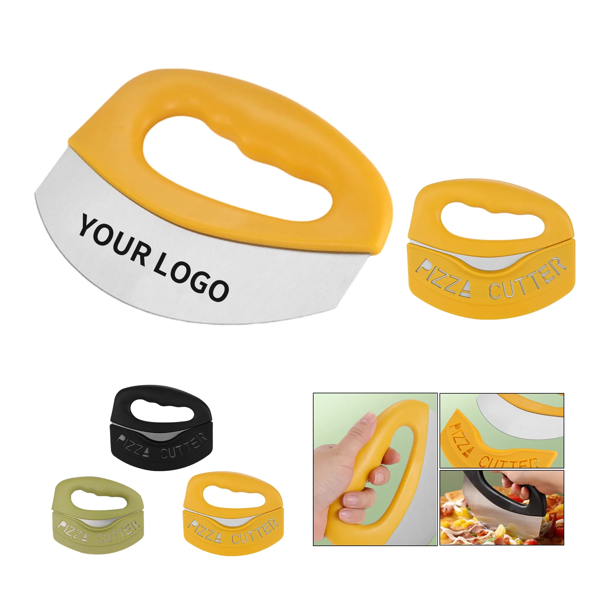 Stainless Steel Pizza Slicer with Ergonomic Handle 4