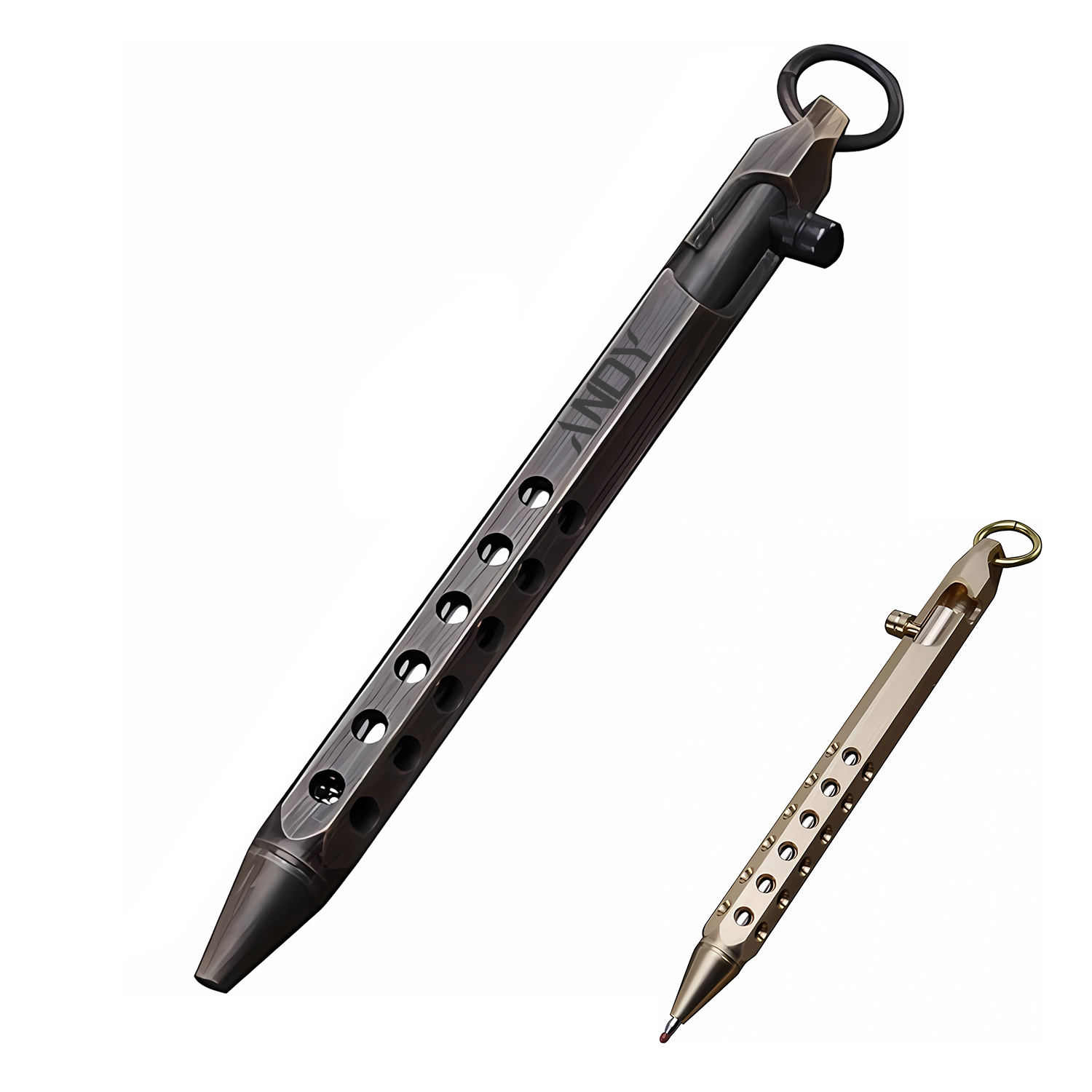 Metal Tactical Pen with Reflls and Clip 2
