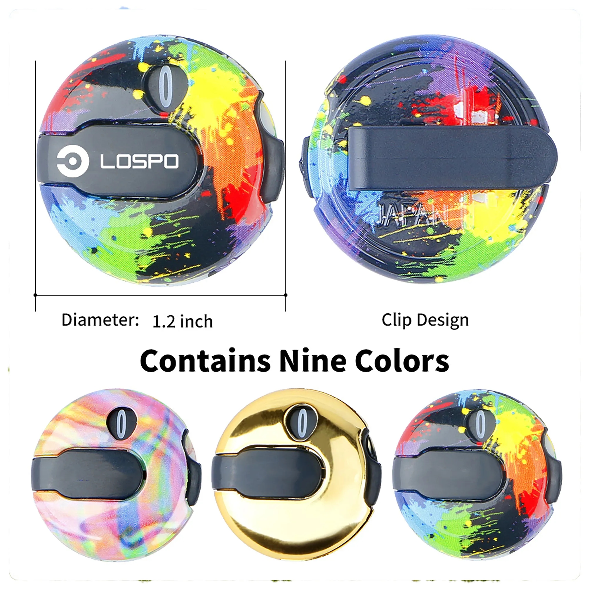 Colorful Golf Hat Clip Score Counter MOQ 100PCS 8
