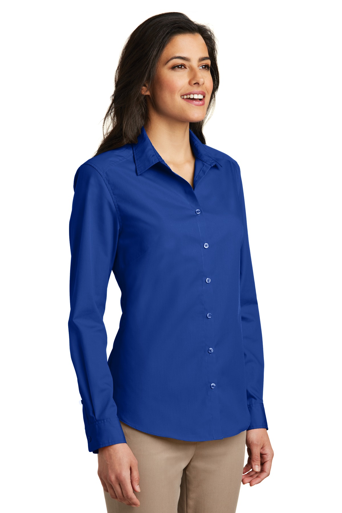 Port Authority Women's Long Sleeve Carefree Poplin Shirt. LW100 30