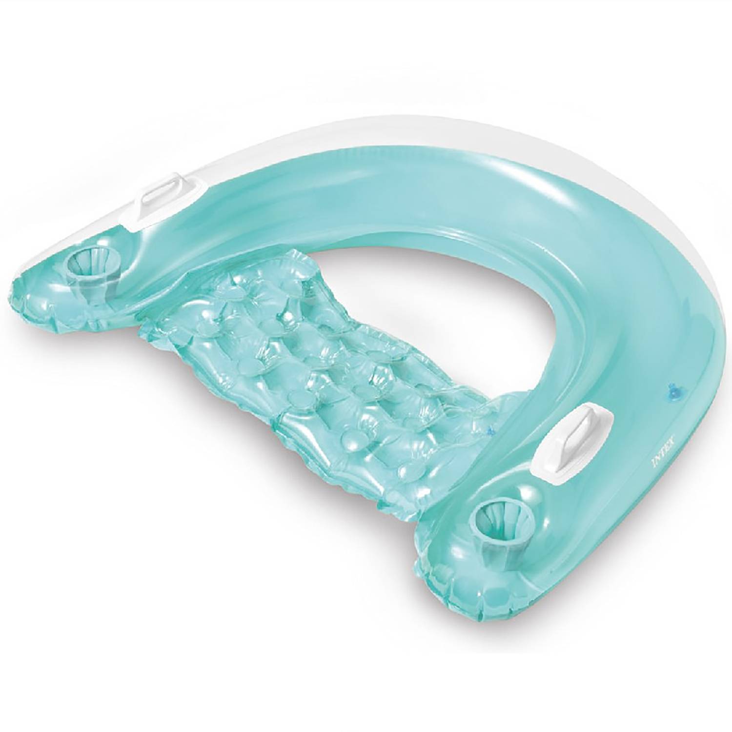 Inflatable PVC Pool Float Lounge Chair with Cup Holder 4