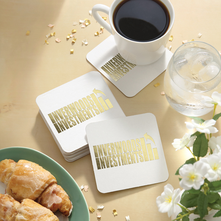 Square Coaster w/Foil Print 2