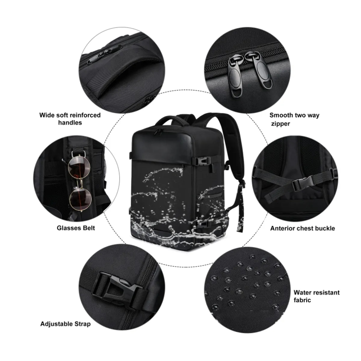 15.6 Inch Laptop Carry on Backpack Travel Cabin Bag 4