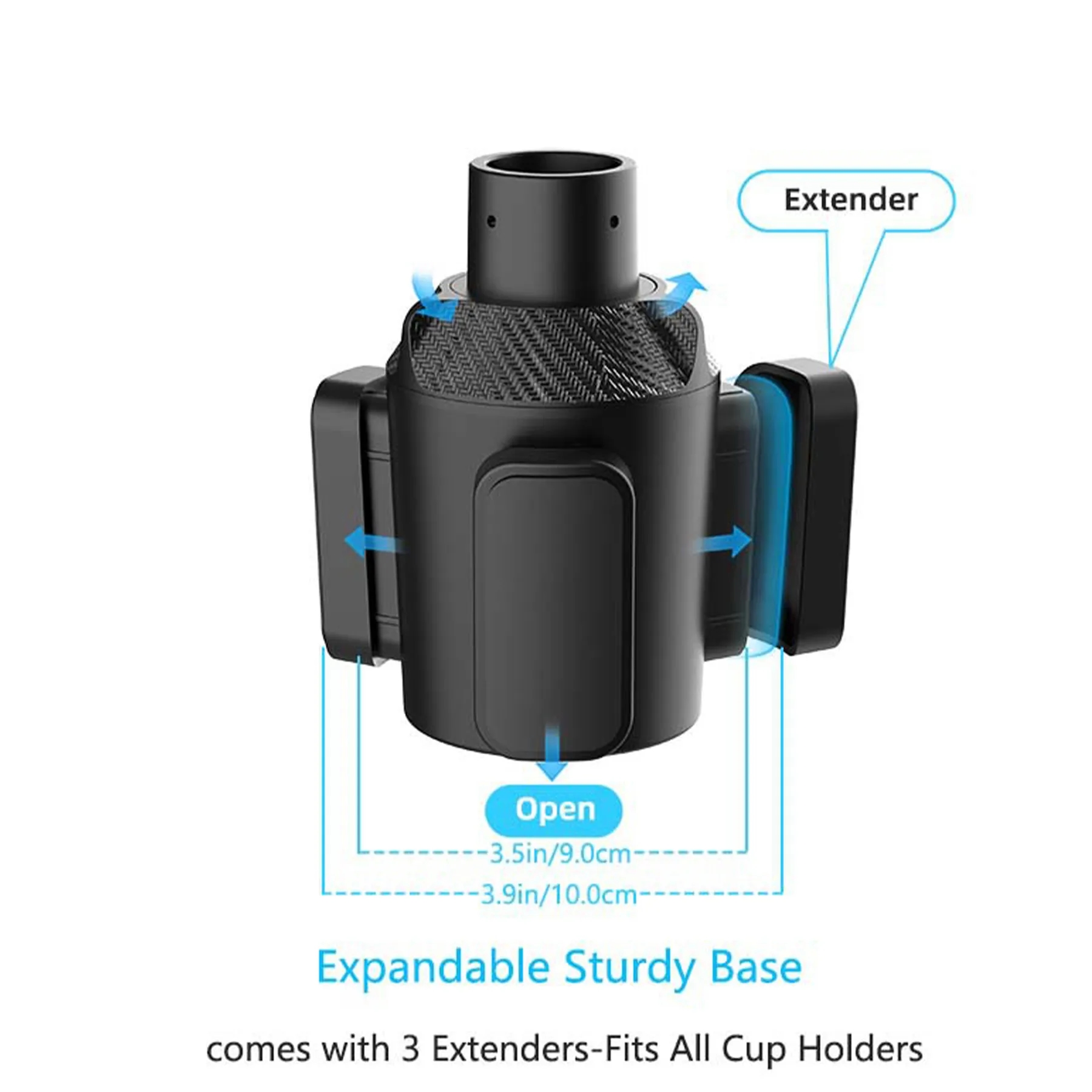 Abs Multi Functional Car Cup Holder 6