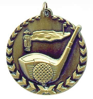 Golf Millenium Medal, 1 3/4" 2