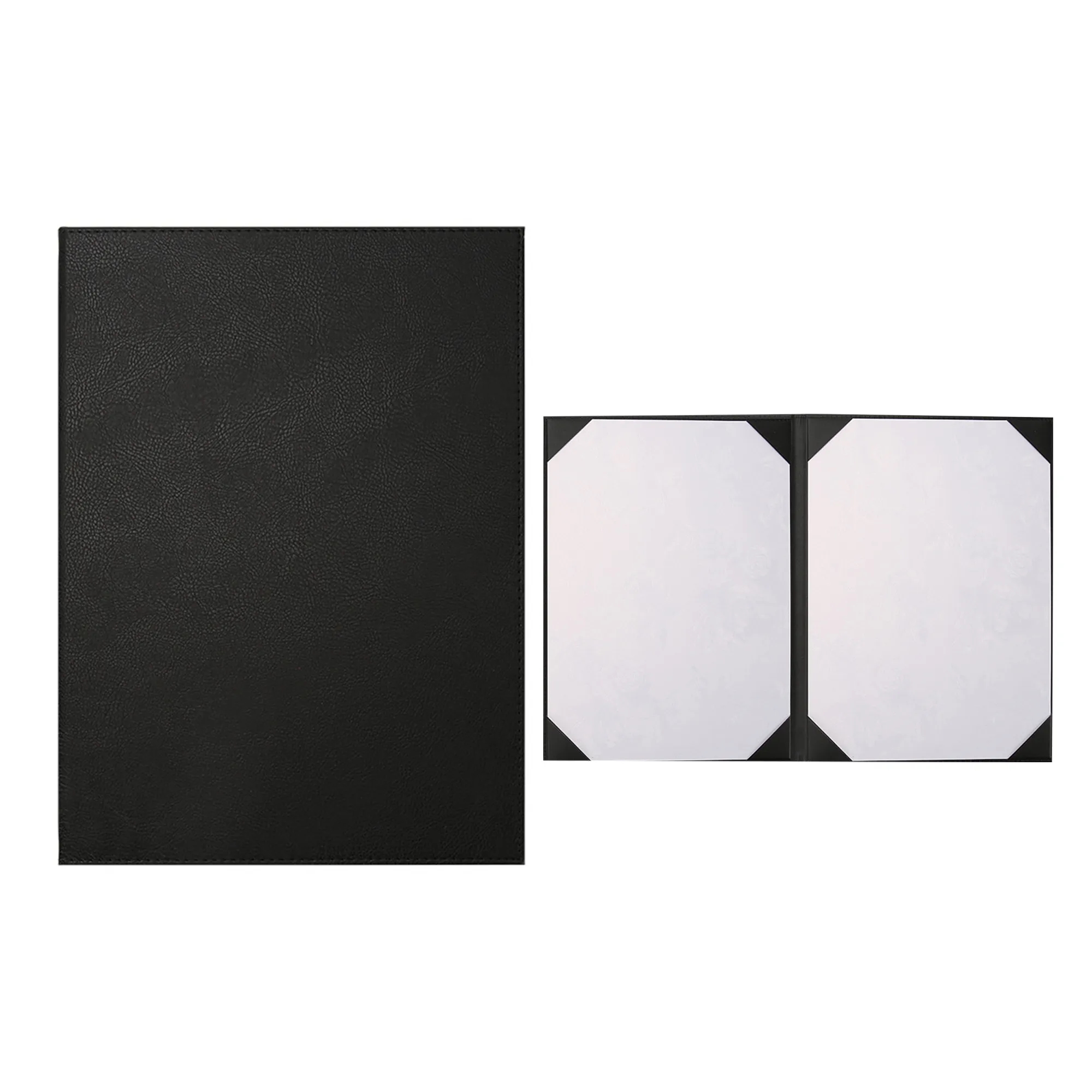 PU Leather A4 Award Certificate Folder with Embossed Lining 2