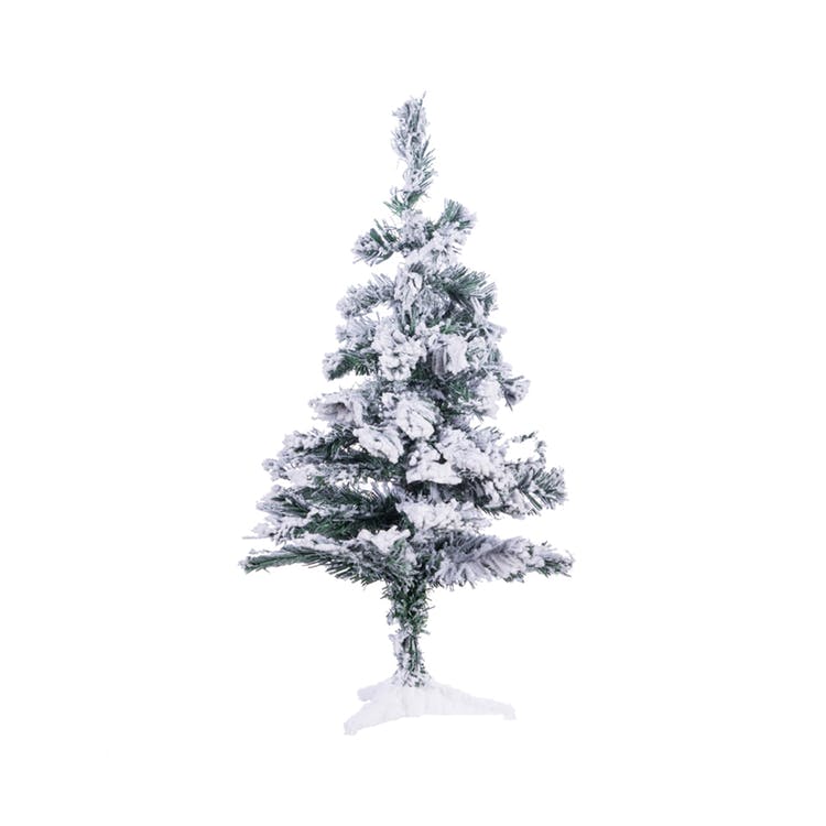 Tabletop Christmas Trees - Snow-Flocked Collapsible 2' 2