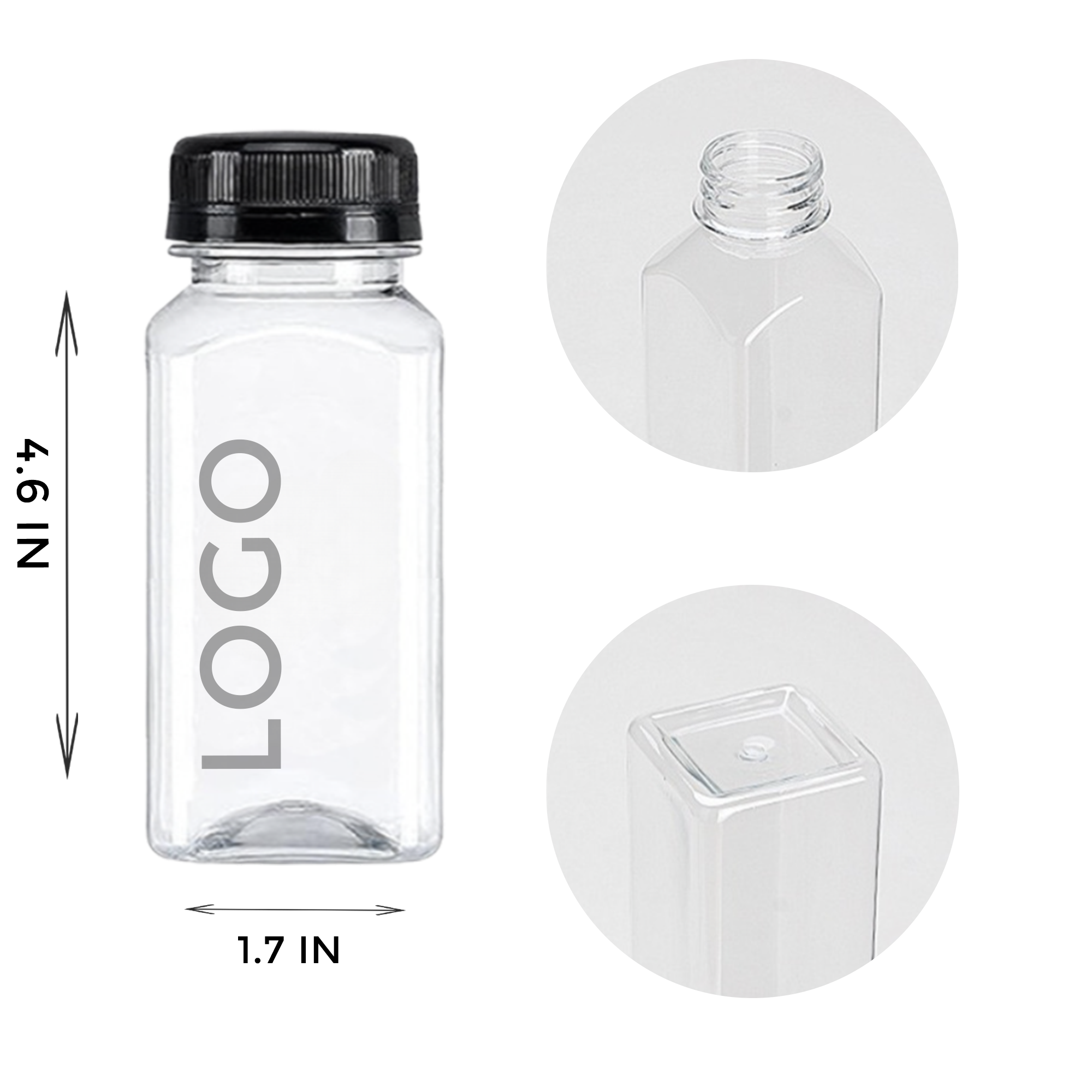 MOQ 10 PCS 6OZ Plastic bottle 1