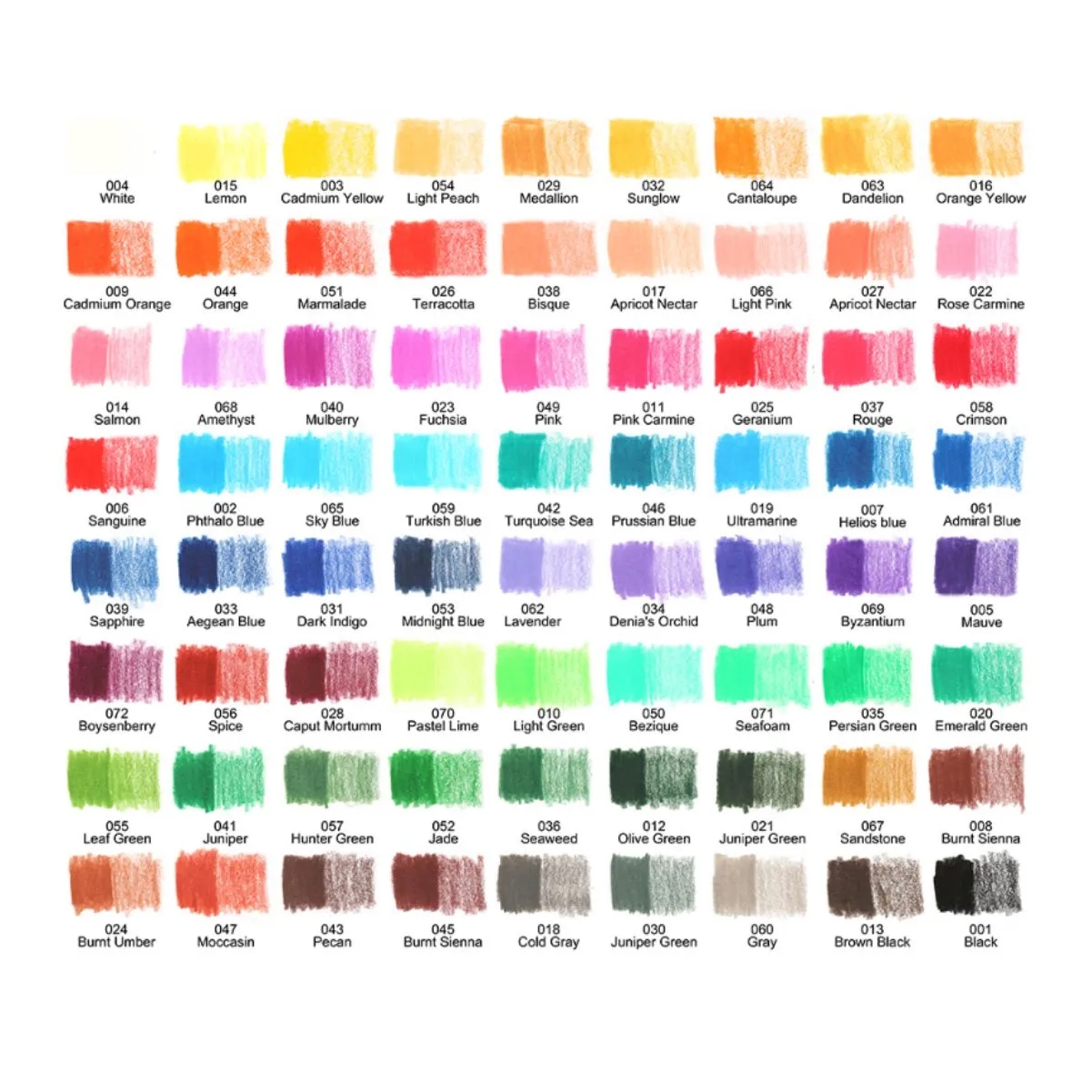 Wood 72 Color Artist Grade Colored Pencil Set With Sharpener 1