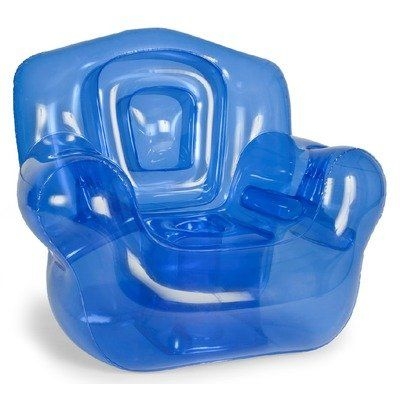 Inflatable Blown-Up Chair, Blue - No Imprint 2