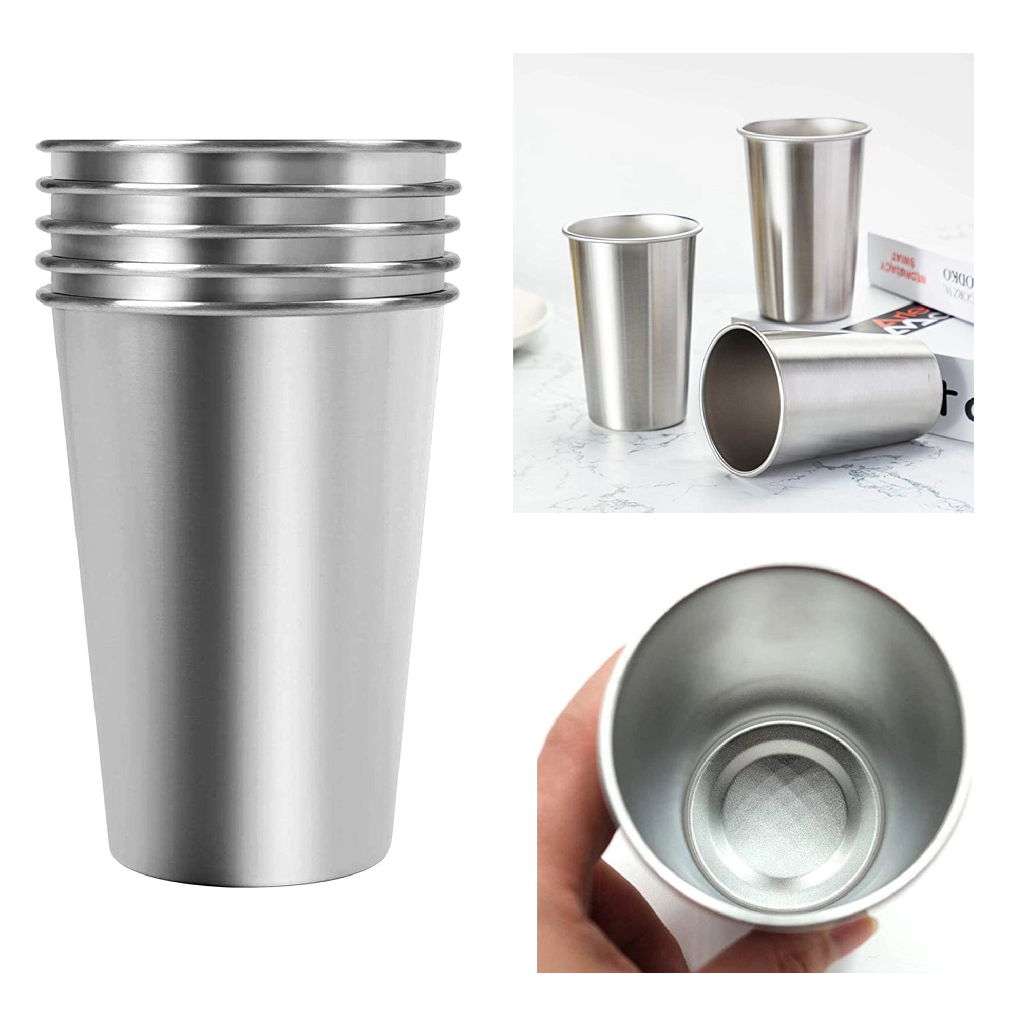 16 oz. Stainless Steel Pint Cups MOQ 50PCS 5