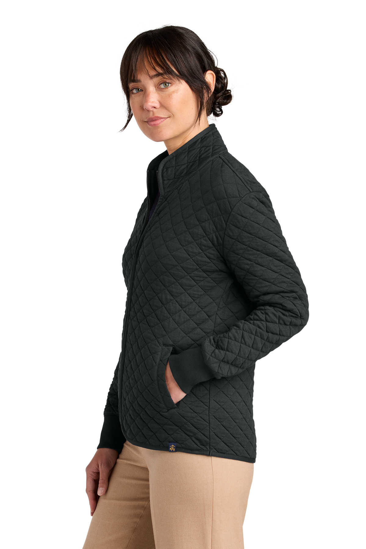 Brooks Brothers Women's Diamond Quilt Full-Zip BB18213 2
