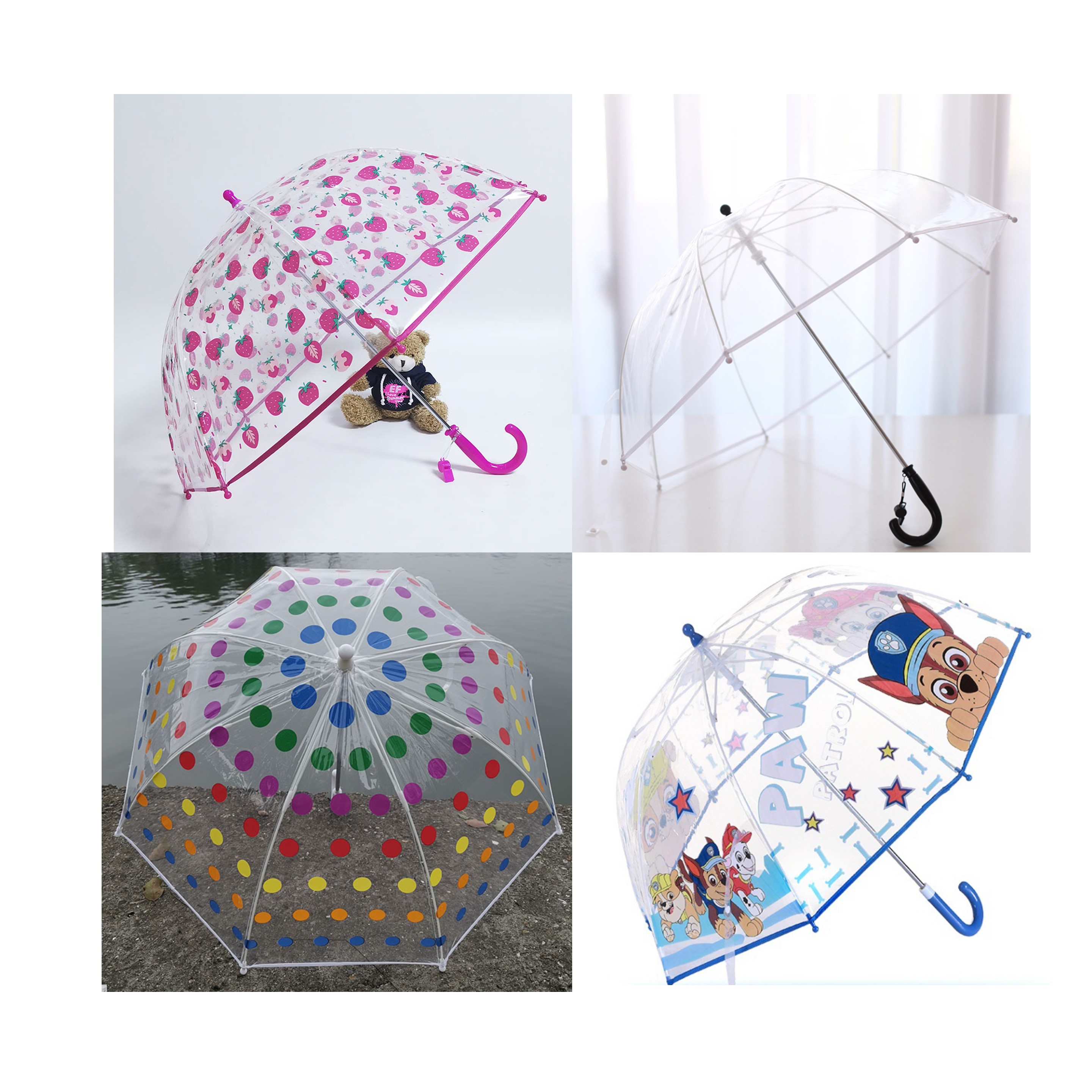 Kids Clear Bubble Umbrella (direct import) 1