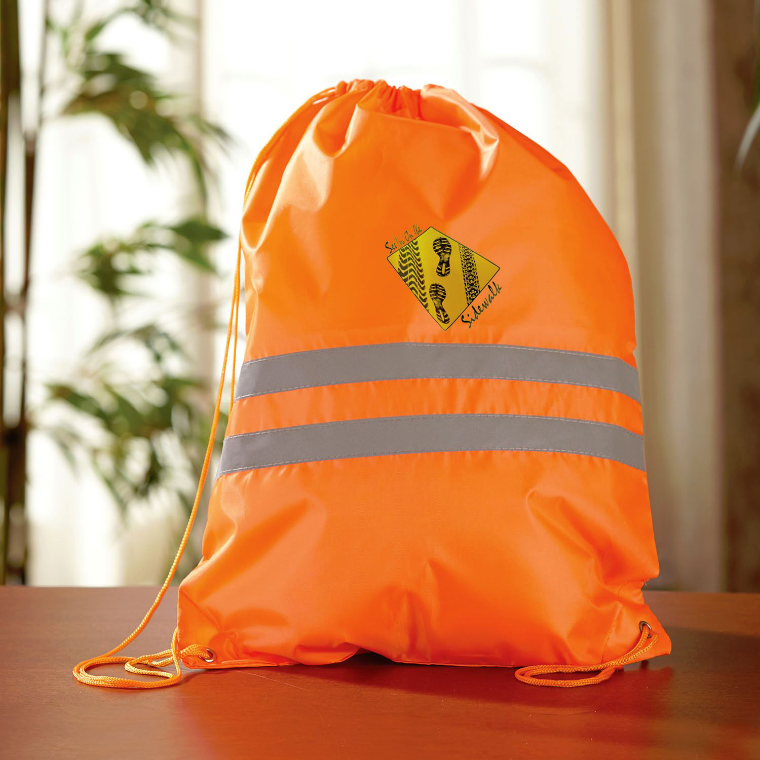 Reflective Drawstring Backpack 4