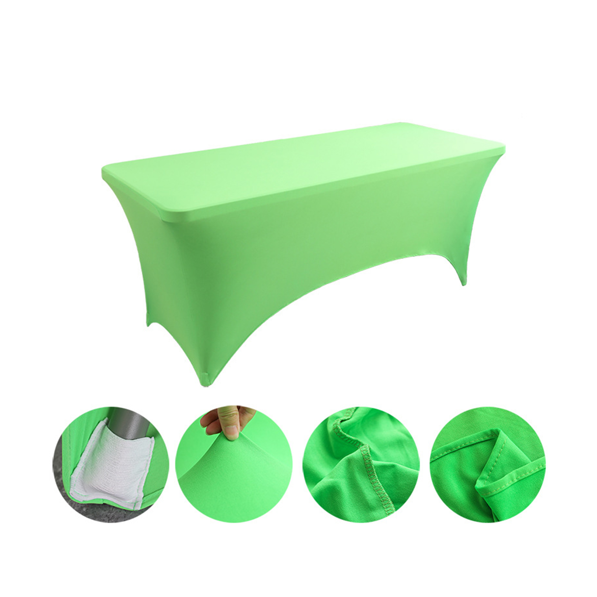 Six Foot Elastic Table Cover For Hotel And Restaurant Use 12