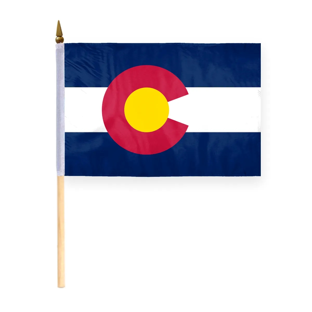4"x6" & 12"x18'' Colorado ePoly Printed Stick Flags 3