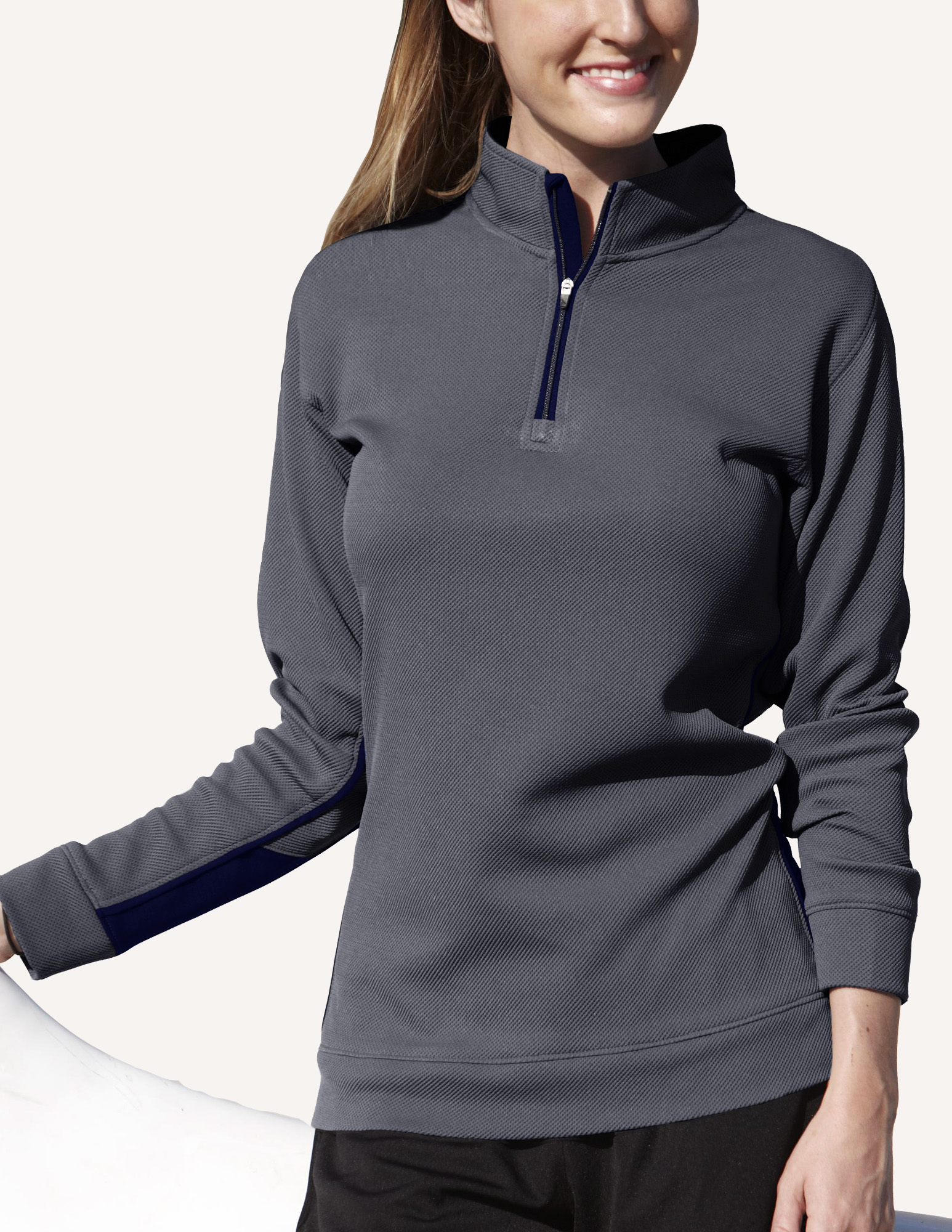 Ladies' Pro-Blitz Long Sleeve Pullover Shirt 7