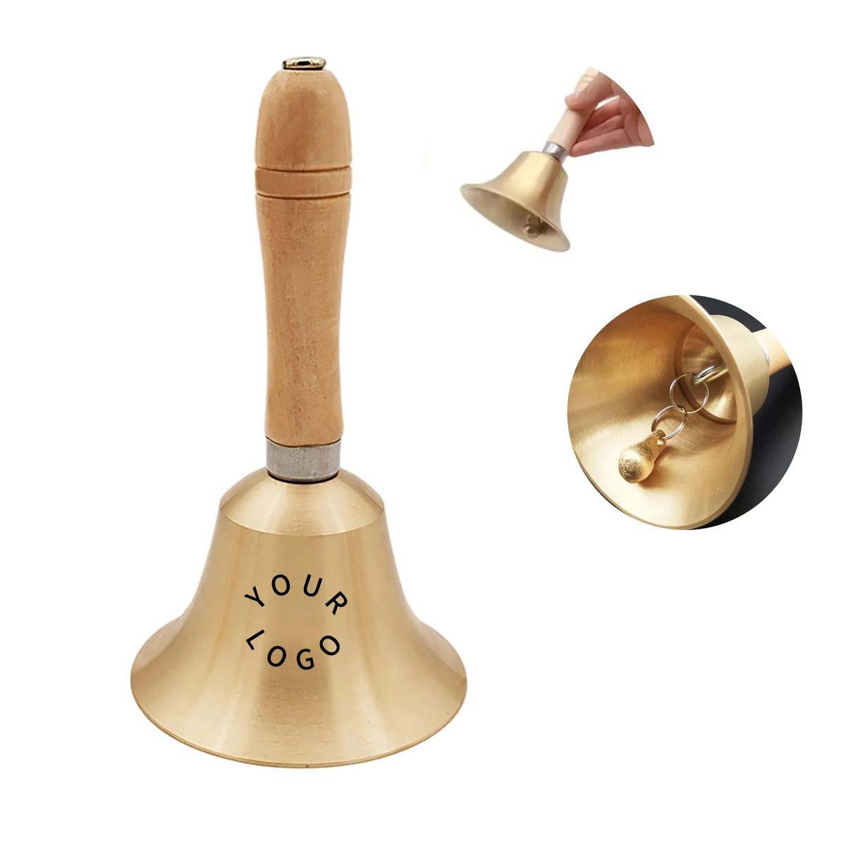 Durable Brass Hand Bell with Clear Ringing Tone 1