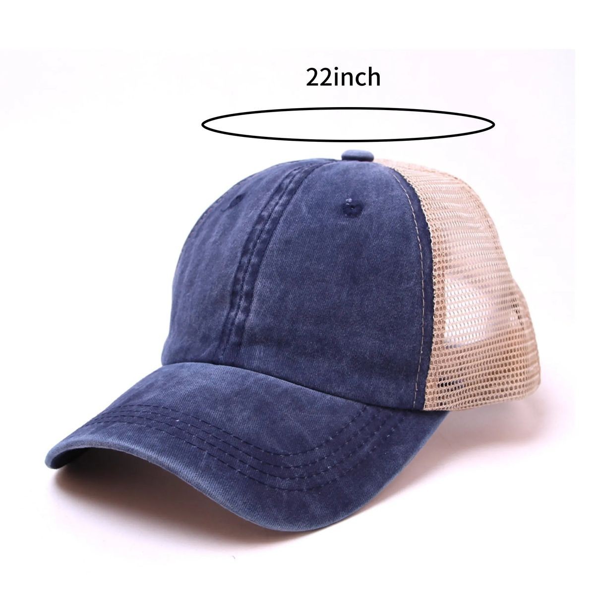 Breathable Baseball Cap with Embroidered Front 6