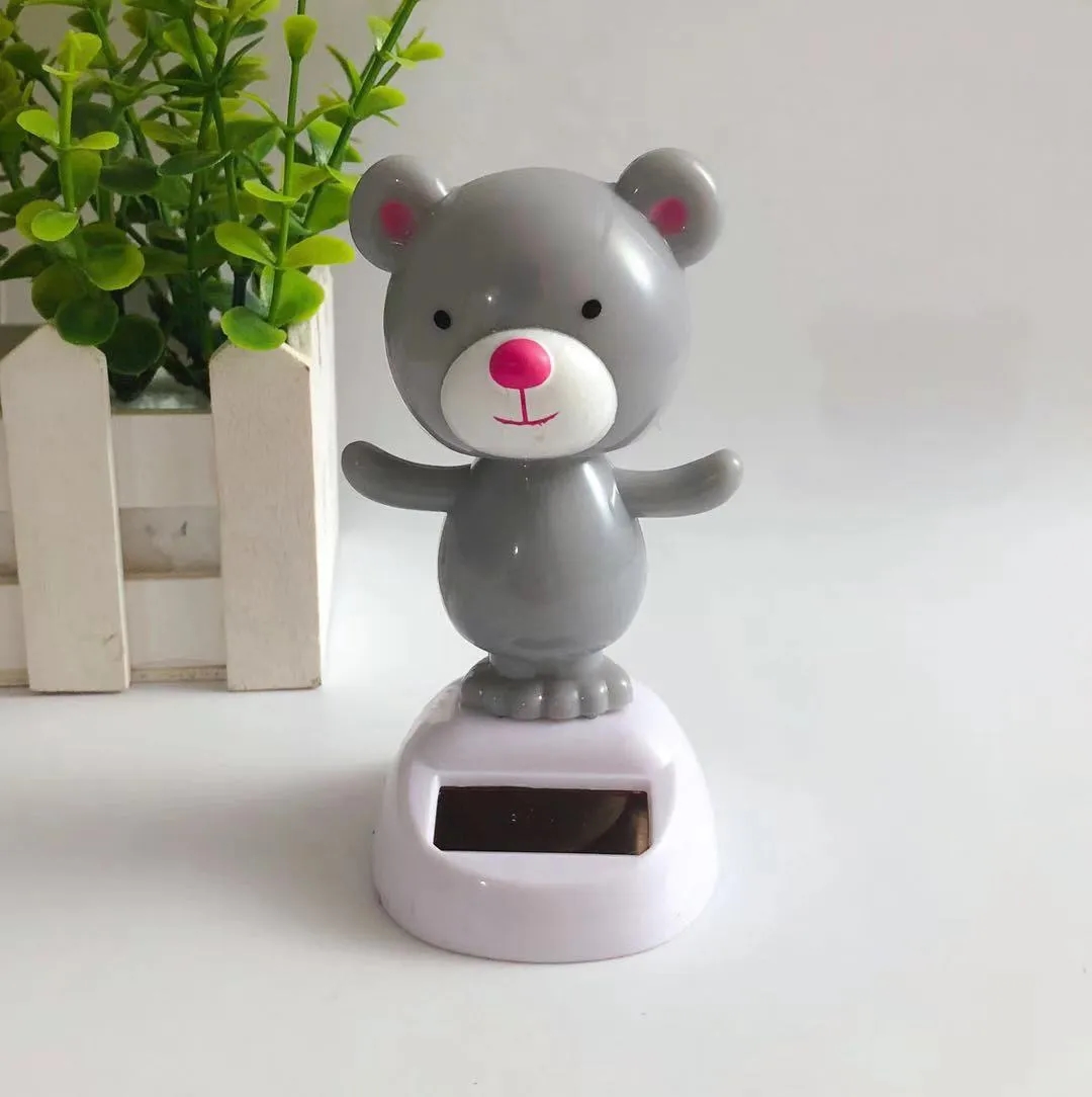 Solar Powered Shaking Head Car Decoration Dancing Toys 16