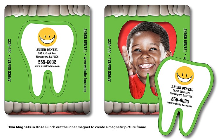 Magnet - Picture Frame Tooth Punch (3.5x4.5) - 20 Mil. 1