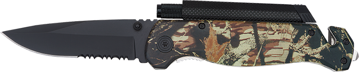 Camo Survival/Rescue Knife 8